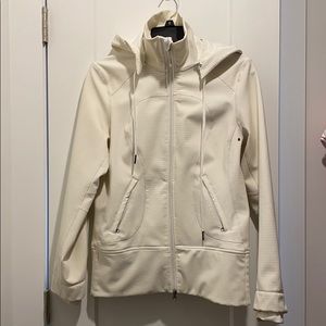 Lululemon athletica white insulated rain coat